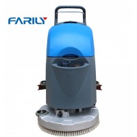 commercial use battery powered hand push type low noise floor scrubber